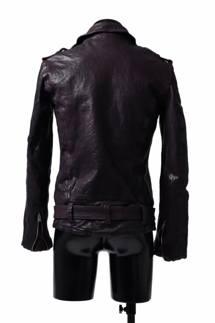 ISAMU KATAYAMA BACKLASH DOUBLE BREASTED JACKET / DOUBLE-SHOULDER OBJECT DYED (PURPLE) - Image 14