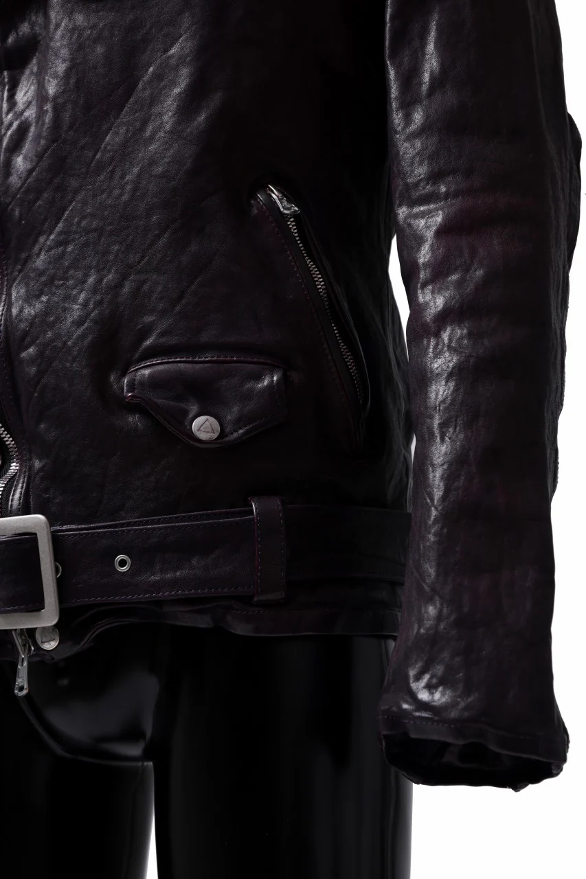 ISAMU KATAYAMA BACKLASH DOUBLE BREASTED JACKET / DOUBLE-SHOULDER OBJECT DYED (PURPLE) - Image 26