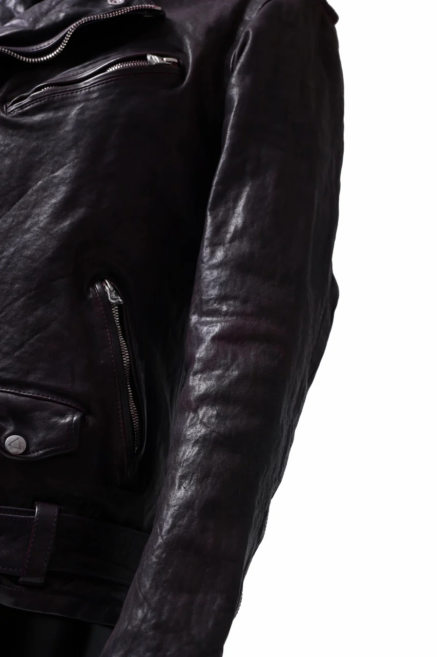 ISAMU KATAYAMA BACKLASH DOUBLE BREASTED JACKET / DOUBLE-SHOULDER OBJECT DYED (PURPLE) - Image 27