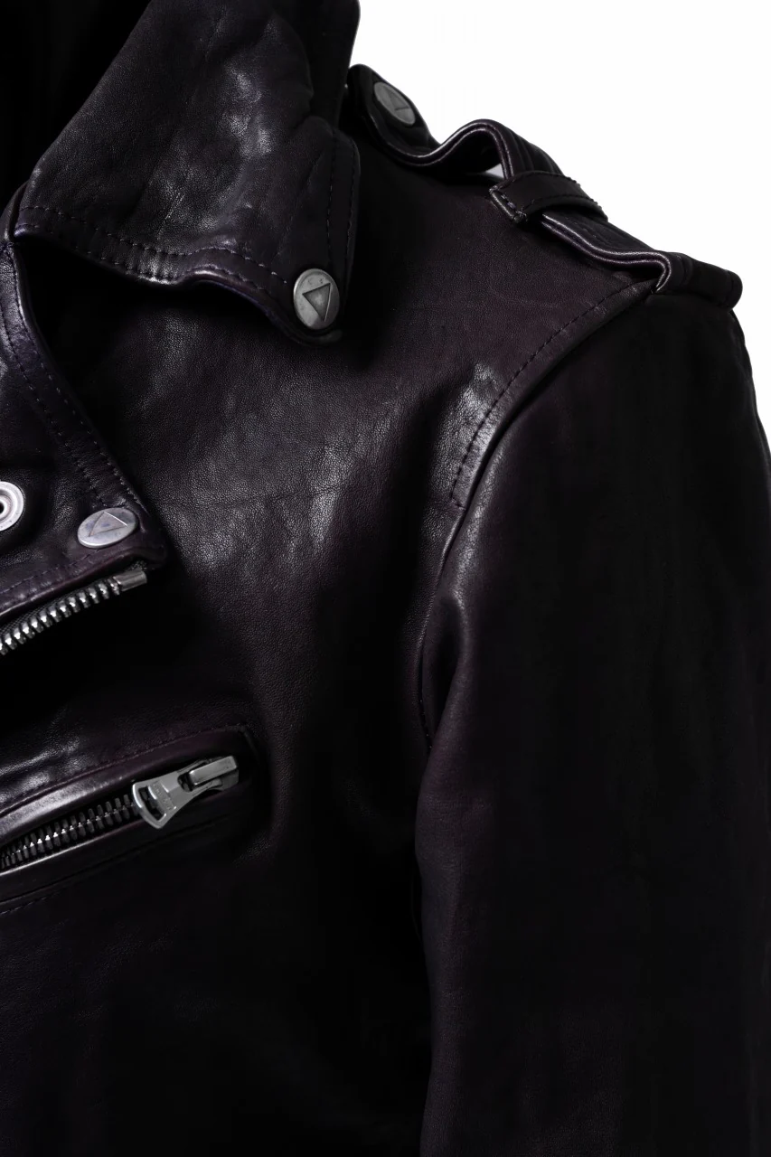 ISAMU KATAYAMA BACKLASH DOUBLE BREASTED JACKET / DOUBLE-SHOULDER OBJECT DYED (PURPLE) - Image 31