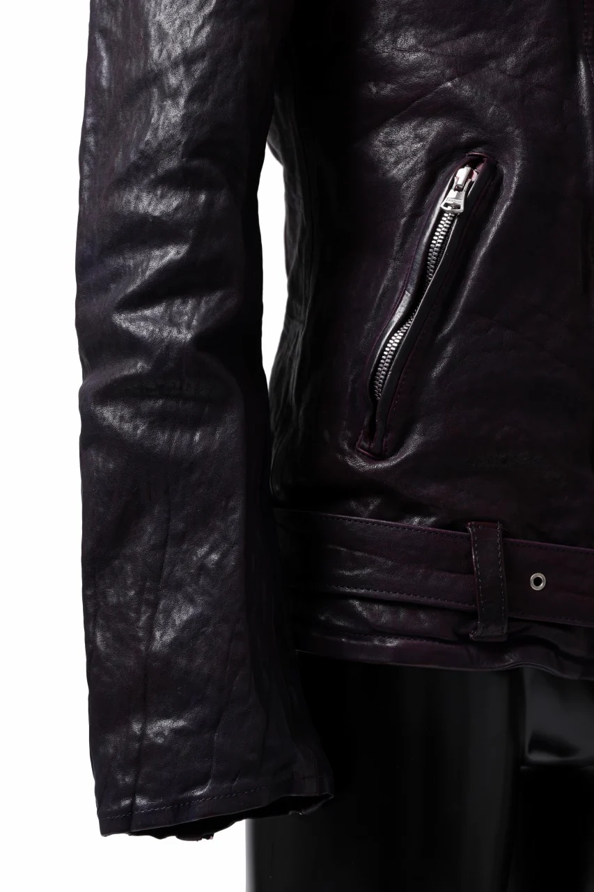 ISAMU KATAYAMA BACKLASH DOUBLE BREASTED JACKET / DOUBLE-SHOULDER OBJECT DYED (PURPLE) - Image 34