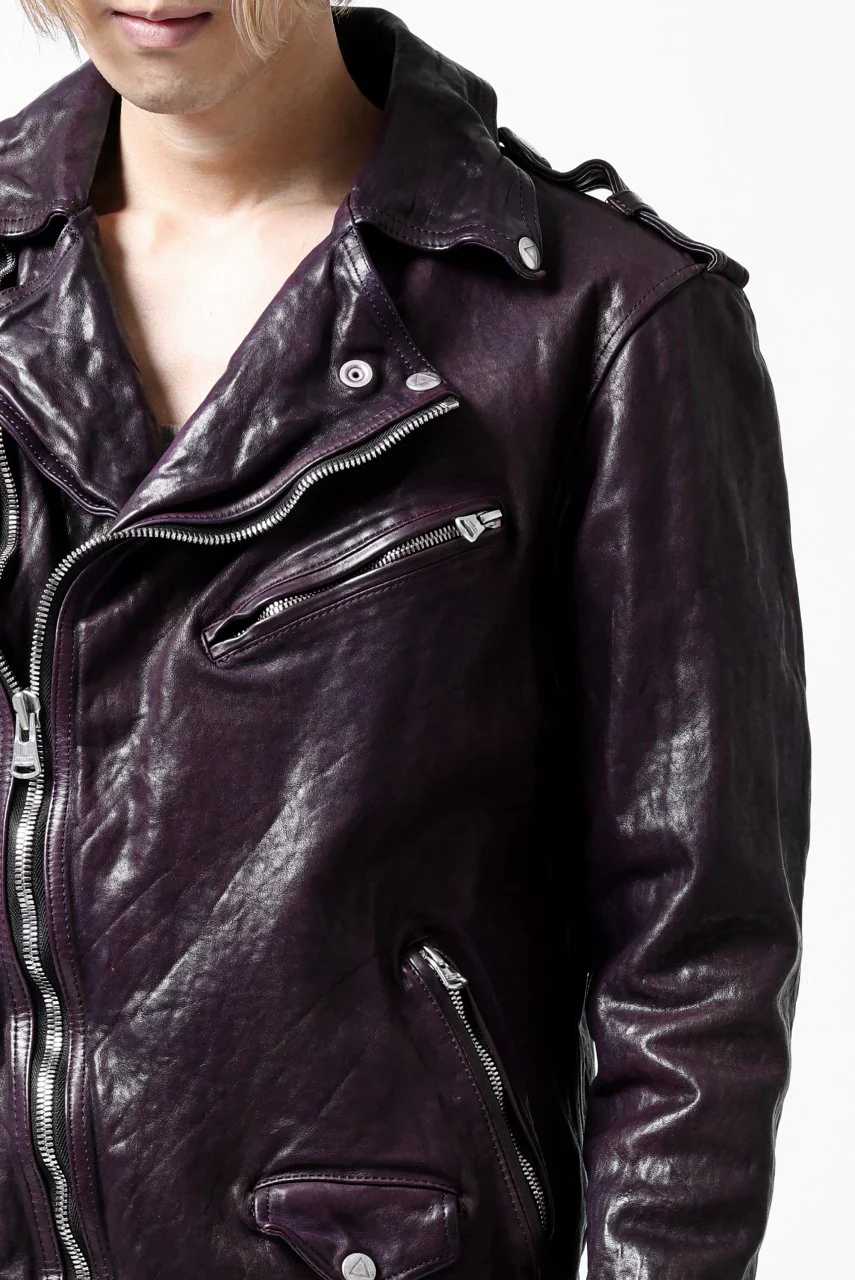 ISAMU KATAYAMA BACKLASH DOUBLE BREASTED JACKET / DOUBLE-SHOULDER OBJECT DYED (PURPLE) - Image 62