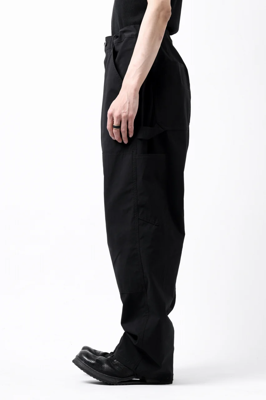 ISAMU KATAYAMA BACKLASH DOUBLE KNEE PANTS / STRETCH TYPEWRITER CLOTH (BLACK) - Image 20