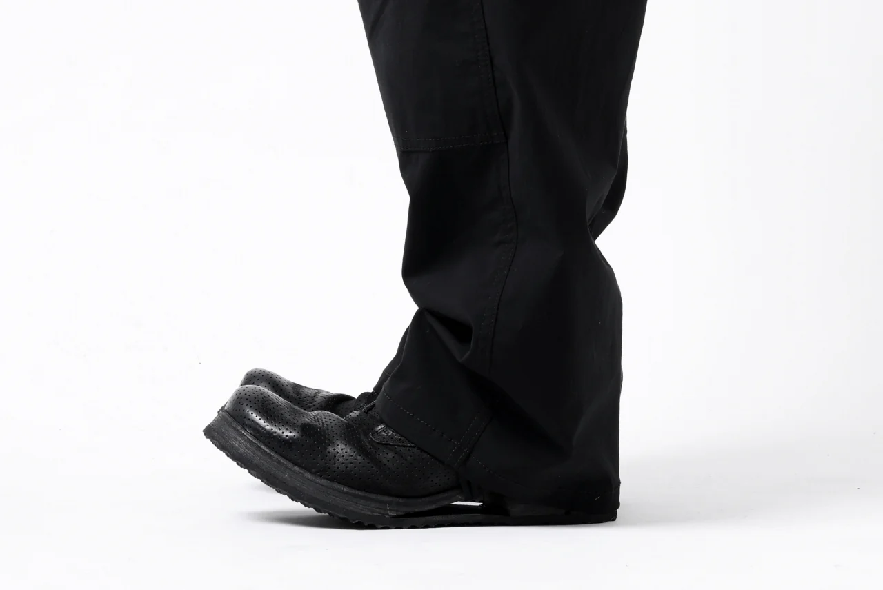 ISAMU KATAYAMA BACKLASH DOUBLE KNEE PANTS / STRETCH TYPEWRITER CLOTH (BLACK) - Image 39