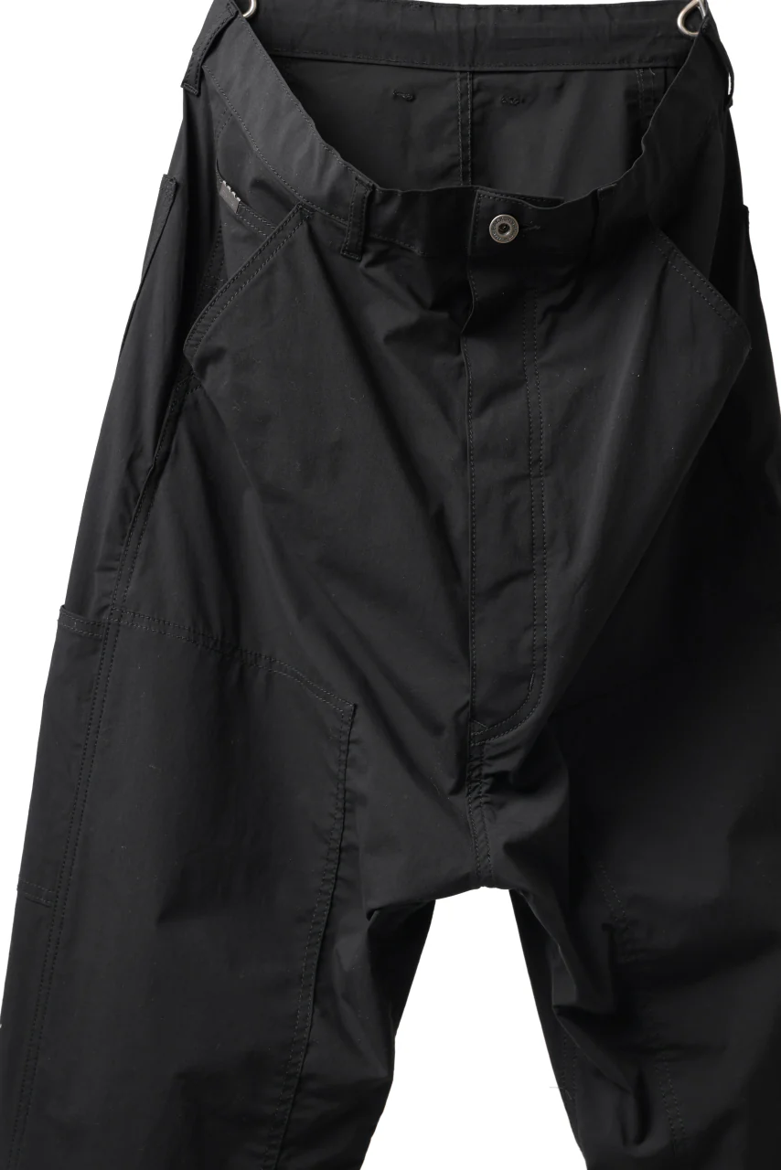 ISAMU KATAYAMA BACKLASH DOUBLE KNEE PANTS / STRETCH TYPEWRITER CLOTH (BLACK) - Image 7
