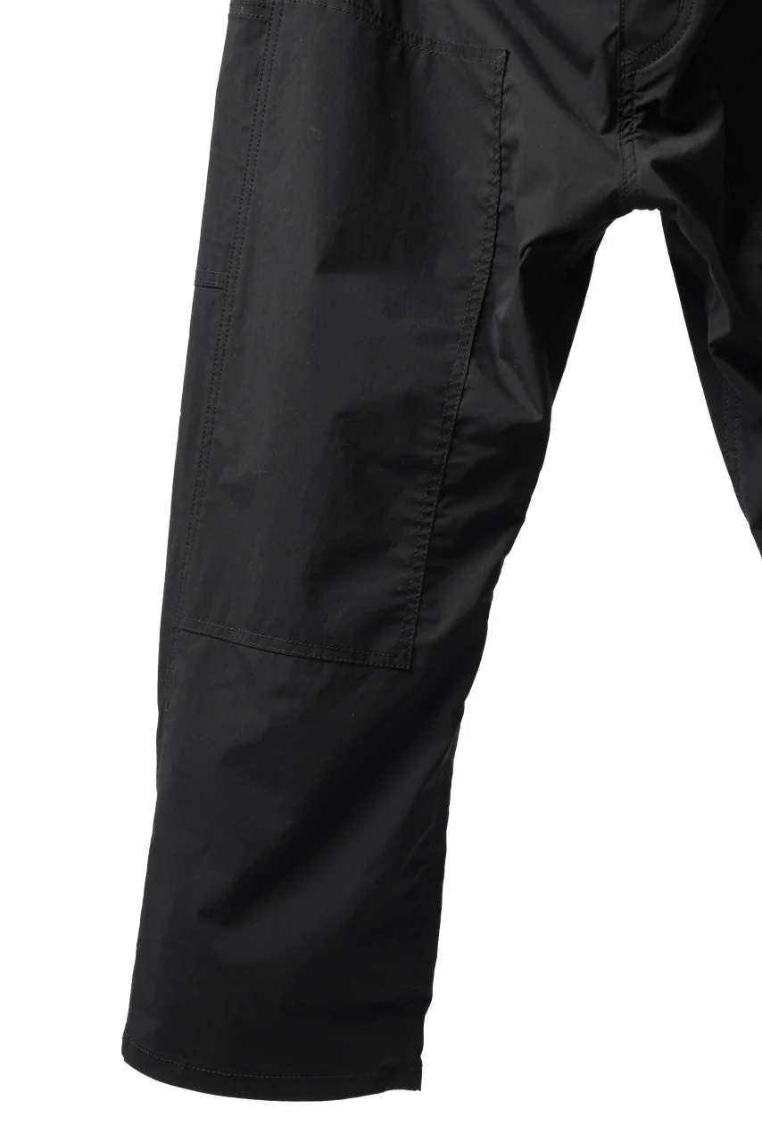 ISAMU KATAYAMA BACKLASH DOUBLE KNEE PANTS / STRETCH TYPEWRITER CLOTH (BLACK) - Image 8
