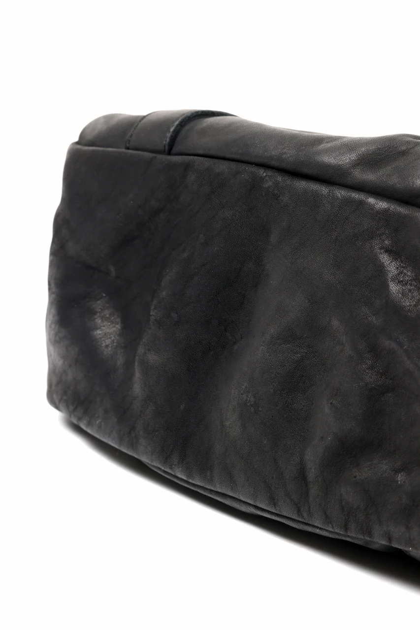 ISAMU KATAYAMA BACKLASH DOUBLE SHOULDER GARMENT-DYED OVERNIGHT BAG (BLACK) - Image 11