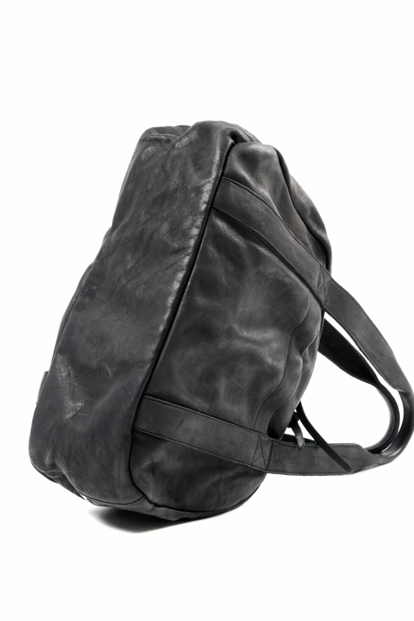 ISAMU KATAYAMA BACKLASH DOUBLE SHOULDER GARMENT-DYED OVERNIGHT BAG (BLACK) - Image 12