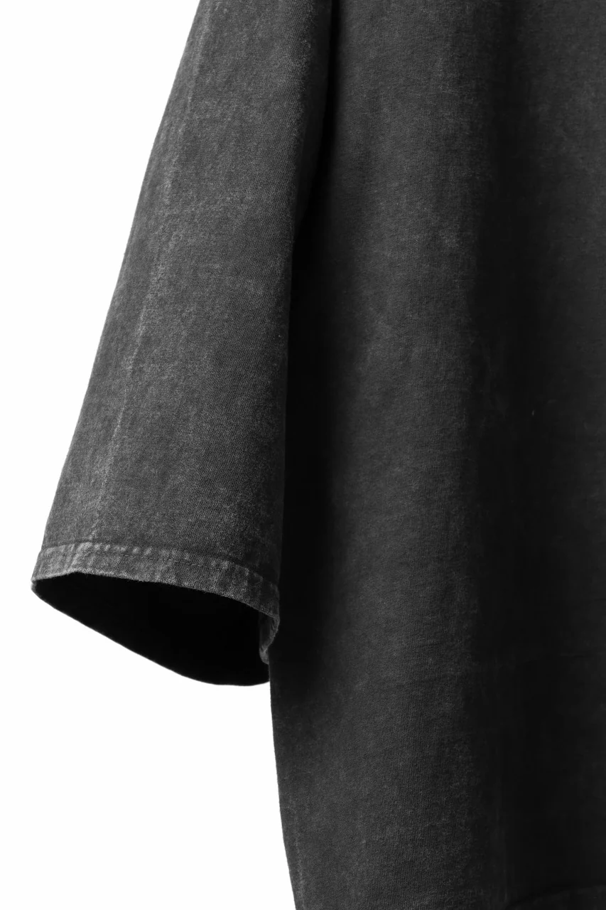 ISAMU KATAYAMA BACKLASH DYEING OVERSIZE TOPS / VINTAGE PROSESSED JERSEY (BLACK) - Image 11