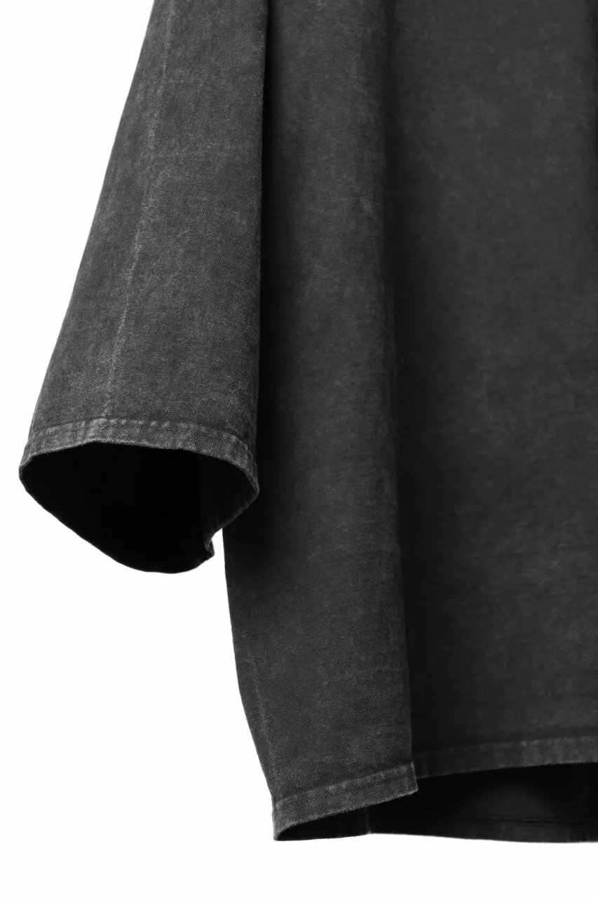 ISAMU KATAYAMA BACKLASH DYEING OVERSIZE TOPS / VINTAGE PROSESSED JERSEY (BLACK) - Image 12