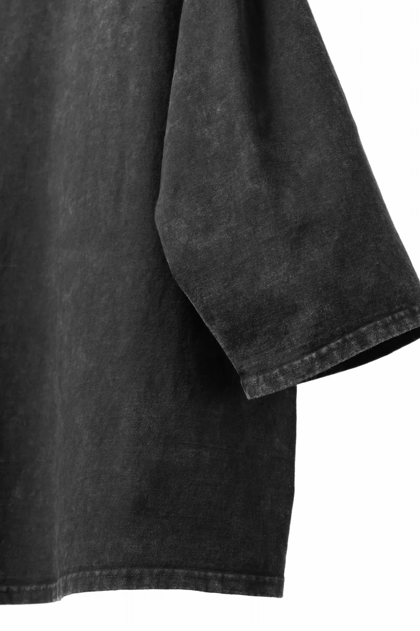 ISAMU KATAYAMA BACKLASH DYEING OVERSIZE TOPS / VINTAGE PROSESSED JERSEY (BLACK) - Image 16