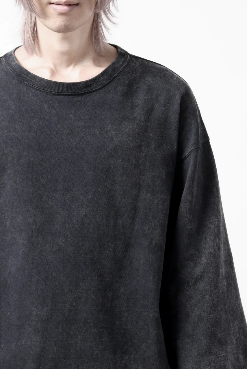 ISAMU KATAYAMA BACKLASH DYEING OVERSIZE TOPS / VINTAGE PROSESSED JERSEY (BLACK) - Image 27