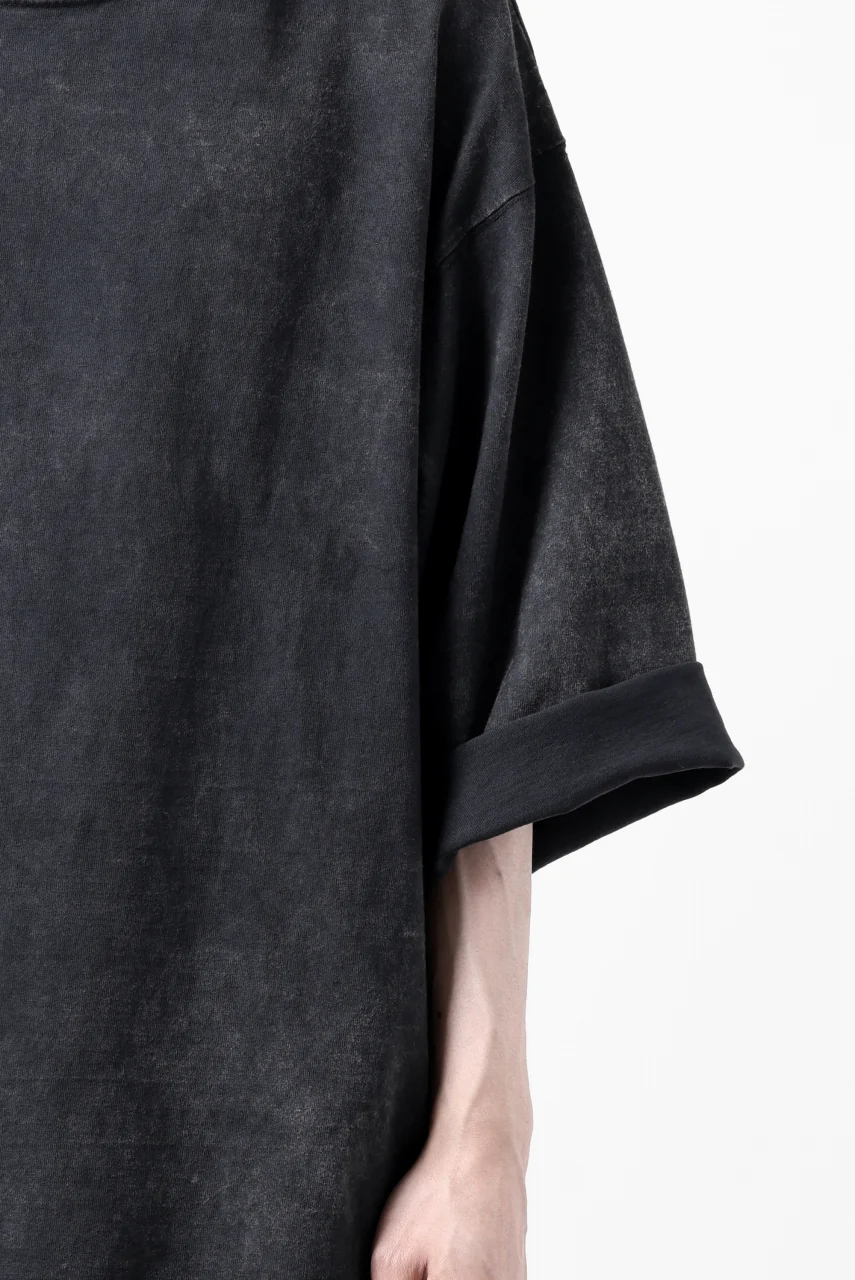 ISAMU KATAYAMA BACKLASH DYEING OVERSIZE TOPS / VINTAGE PROSESSED JERSEY (BLACK) - Image 29