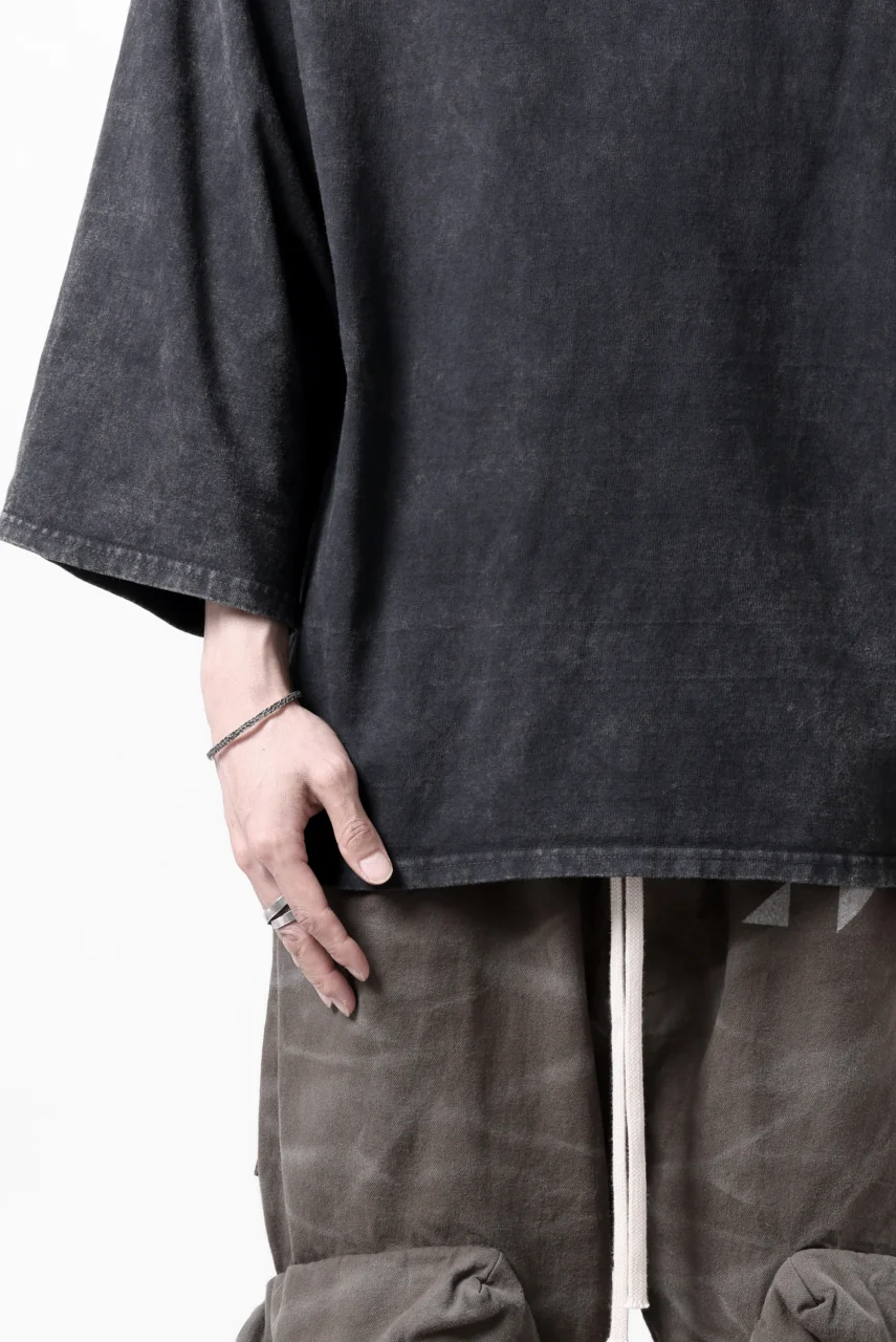 ISAMU KATAYAMA BACKLASH DYEING OVERSIZE TOPS / VINTAGE PROSESSED JERSEY (BLACK) - Image 30