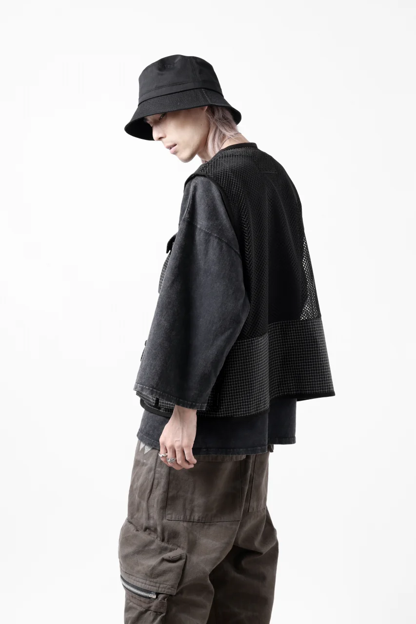 ISAMU KATAYAMA BACKLASH DYEING OVERSIZE TOPS / VINTAGE PROSESSED JERSEY (BLACK) - Image 38