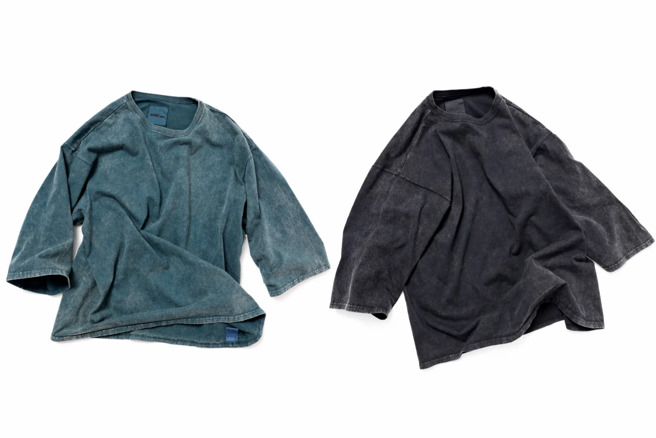 ISAMU KATAYAMA BACKLASH DYEING OVERSIZE TOPS / VINTAGE PROSESSED JERSEY (BLACK) - Image 39