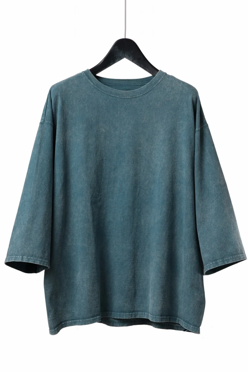 ISAMU KATAYAMA BACKLASH DYEING OVERSIZE TOPS / VINTAGE PROSESSED JERSEY (BLUE)