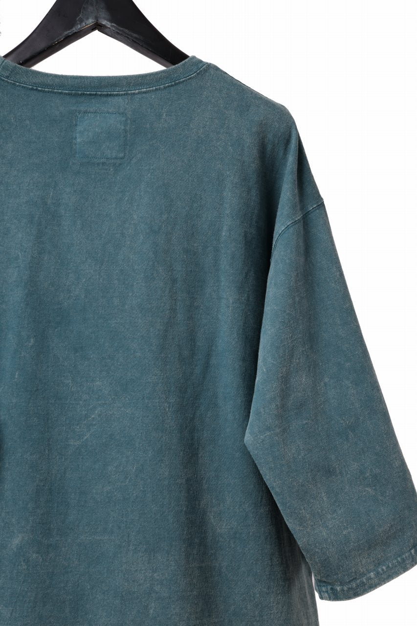 ISAMU KATAYAMA BACKLASH DYEING OVERSIZE TOPS / VINTAGE PROSESSED JERSEY (BLUE) - Image 16