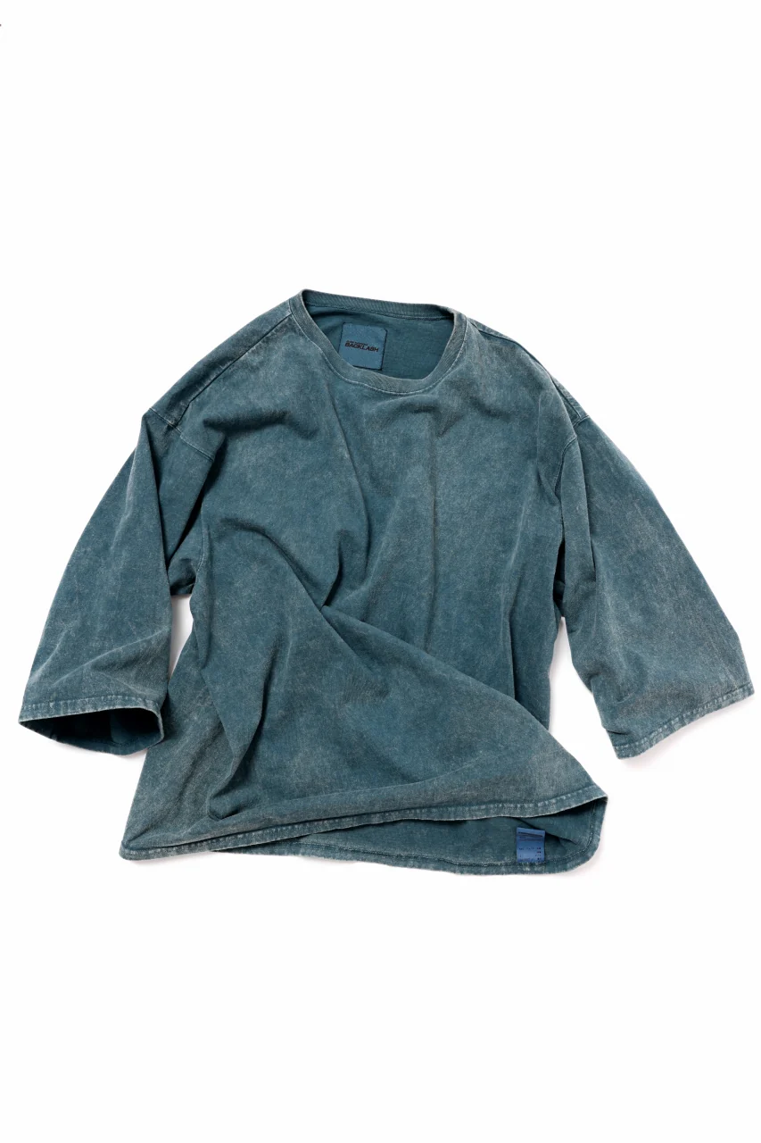 ISAMU KATAYAMA BACKLASH DYEING OVERSIZE TOPS / VINTAGE PROSESSED JERSEY (BLUE) - Image 2