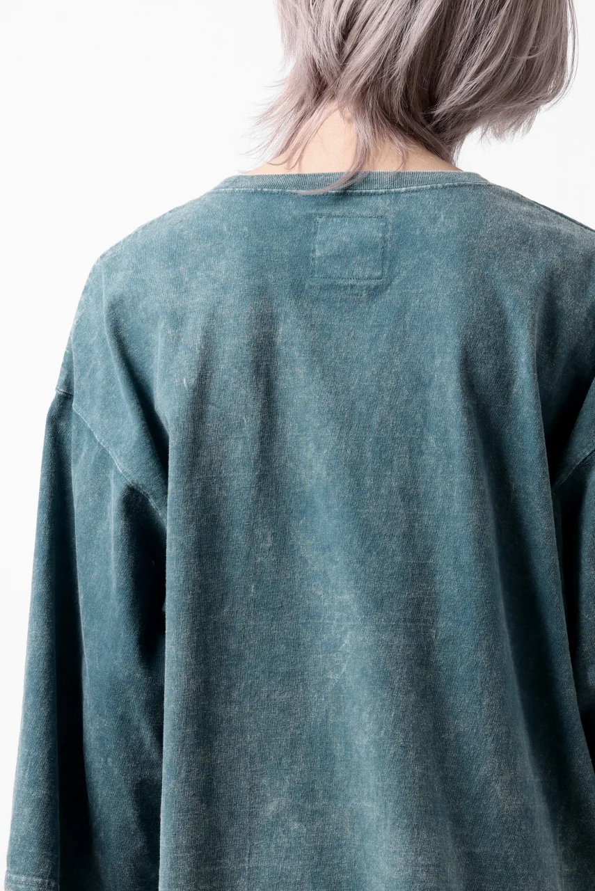 ISAMU KATAYAMA BACKLASH DYEING OVERSIZE TOPS / VINTAGE PROSESSED JERSEY (BLUE) - Image 34