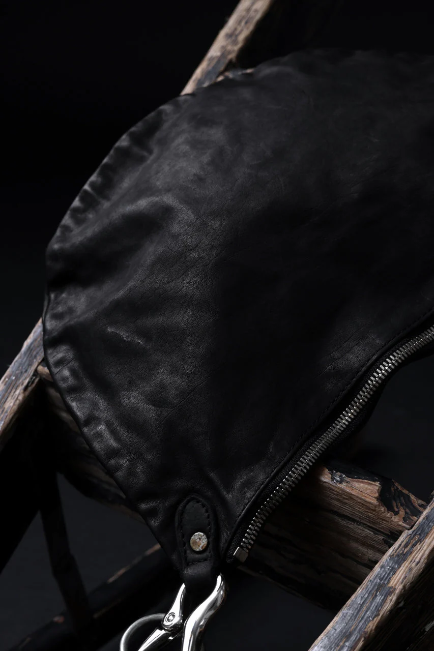 ISAMU KATAYAMA BACKLASH exclusive 2WAY BAM BAG / ITALY SHOULDER OBJECT DYED (BLACK) - Image 28