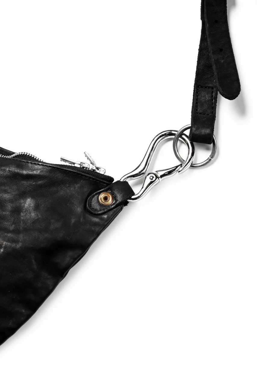ISAMU KATAYAMA BACKLASH exclusive 2WAY BAM BAG / ITALY SHOULDER OBJECT DYED (BLACK) - Image 7