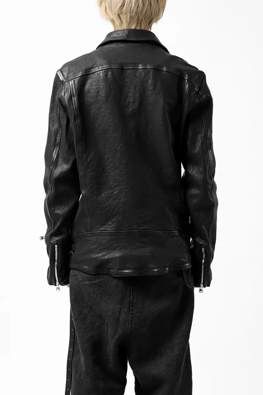 ISAMU KATAYAMA BACKLASH exclusive DOUBLE RIDERS JACKET / JP-CALF GARMENT WASHED (BLACK) - Image 38