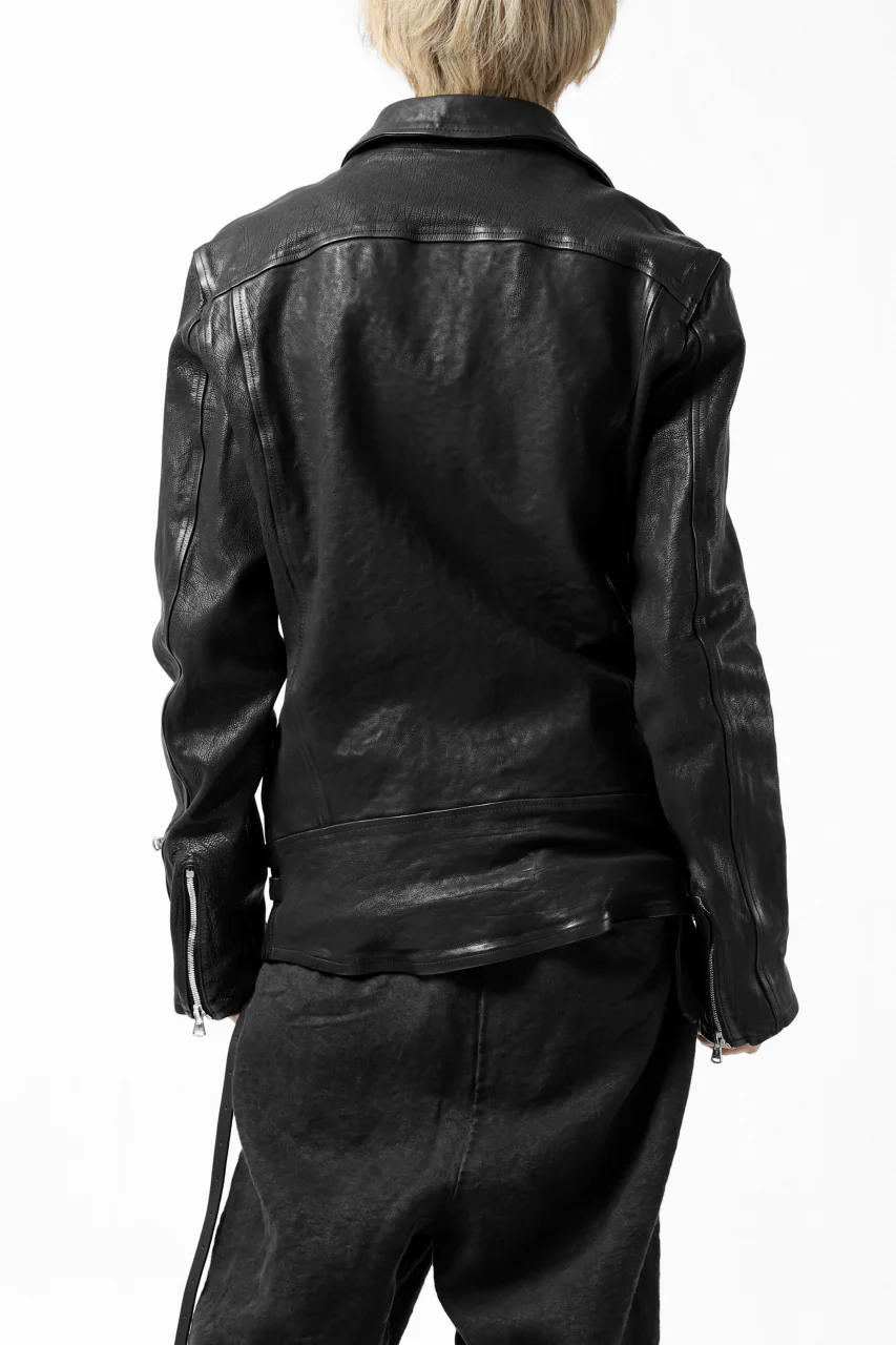 ISAMU KATAYAMA BACKLASH exclusive DOUBLE RIDERS JACKET / JP-CALF GARMENT WASHED (BLACK) - Image 39