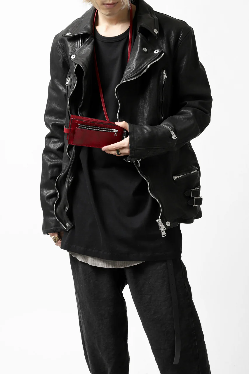 ISAMU KATAYAMA BACKLASH exclusive DOUBLE RIDERS JACKET / JP-CALF GARMENT WASHED (BLACK) - Image 61