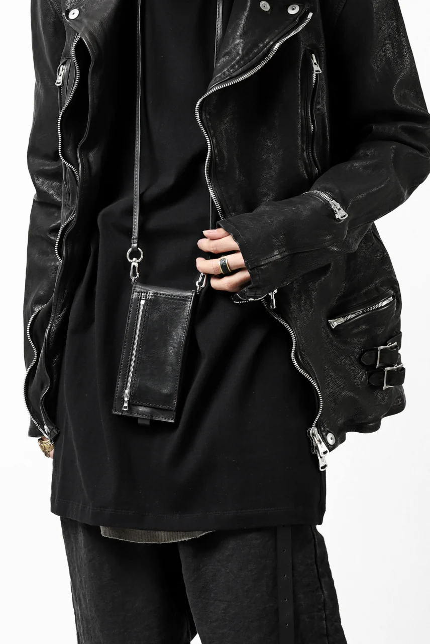 ISAMU KATAYAMA BACKLASH exclusive DOUBLE RIDERS JACKET / JP-CALF GARMENT WASHED (BLACK) - Image 63