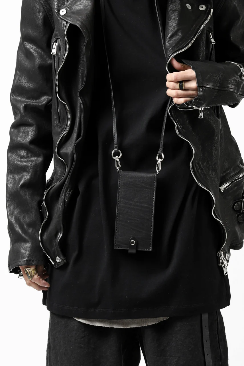 ISAMU KATAYAMA BACKLASH exclusive DOUBLE RIDERS JACKET / JP-CALF GARMENT WASHED (BLACK) - Image 64