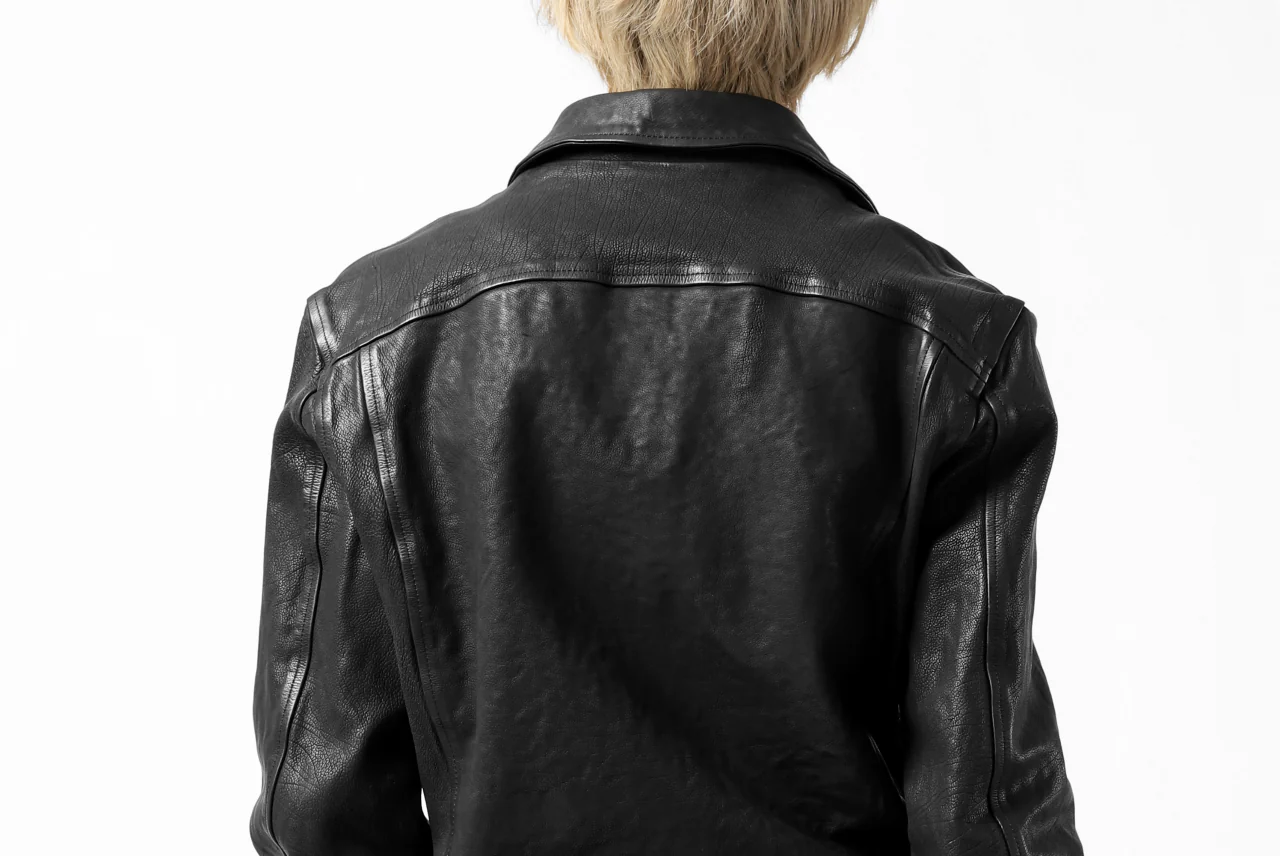 ISAMU KATAYAMA BACKLASH exclusive DOUBLE RIDERS JACKET / JP-CALF GARMENT WASHED (BLACK) - Image 73