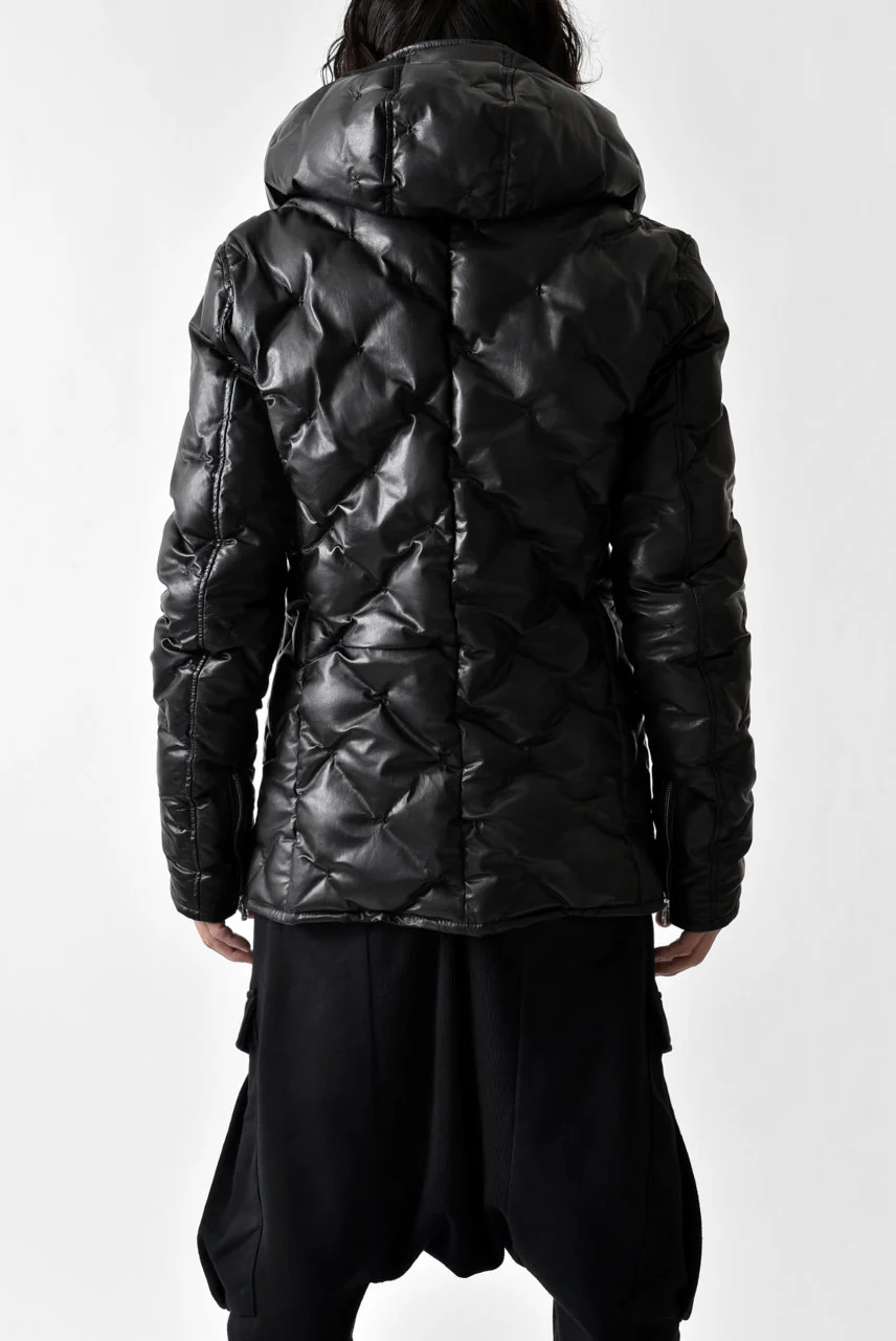 ISAMU KATAYAMA BACKLASH exclusive HOODED DOWN JACKET /［KANGAROO LEATHER / POLAND WHITE GOOSE] (BLACK) - Image 29