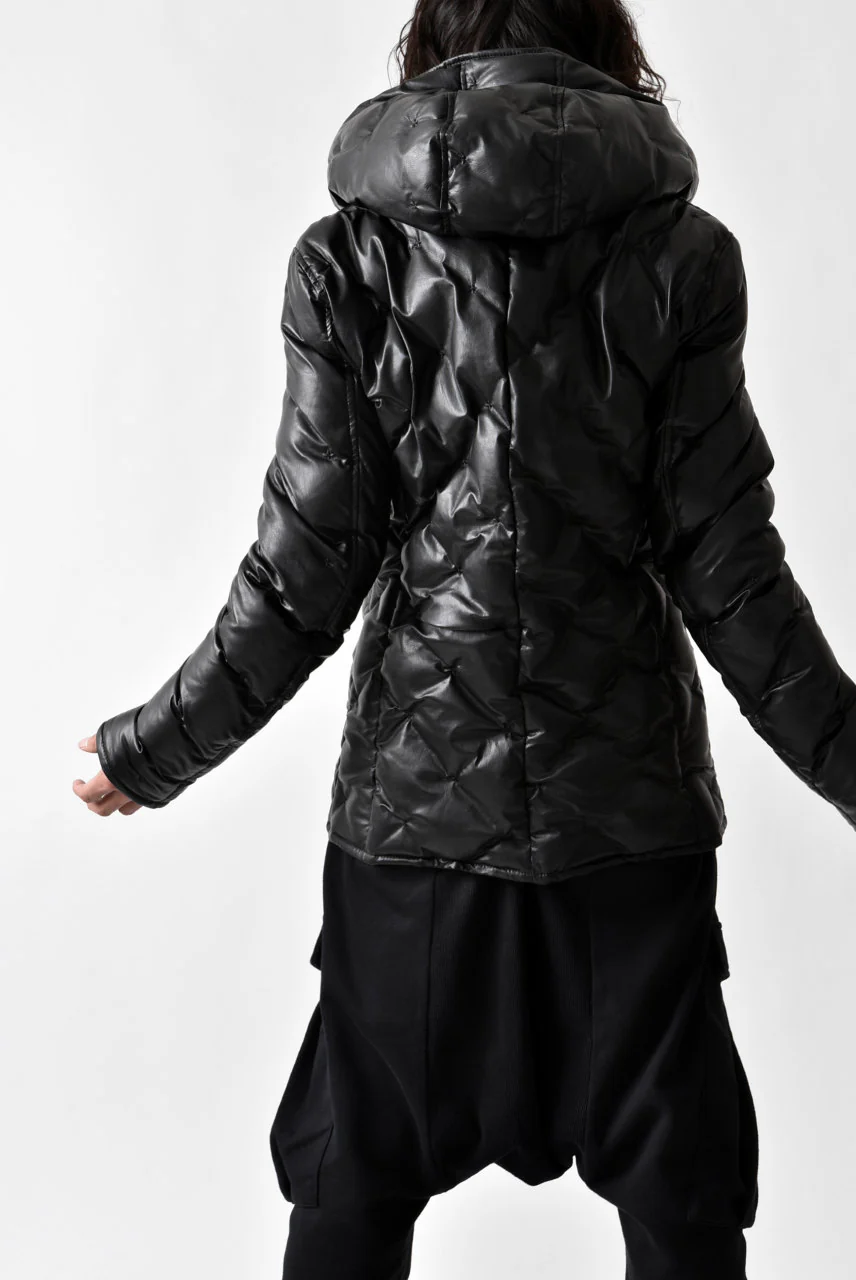 ISAMU KATAYAMA BACKLASH exclusive HOODED DOWN JACKET /［KANGAROO LEATHER / POLAND WHITE GOOSE] (BLACK) - Image 30