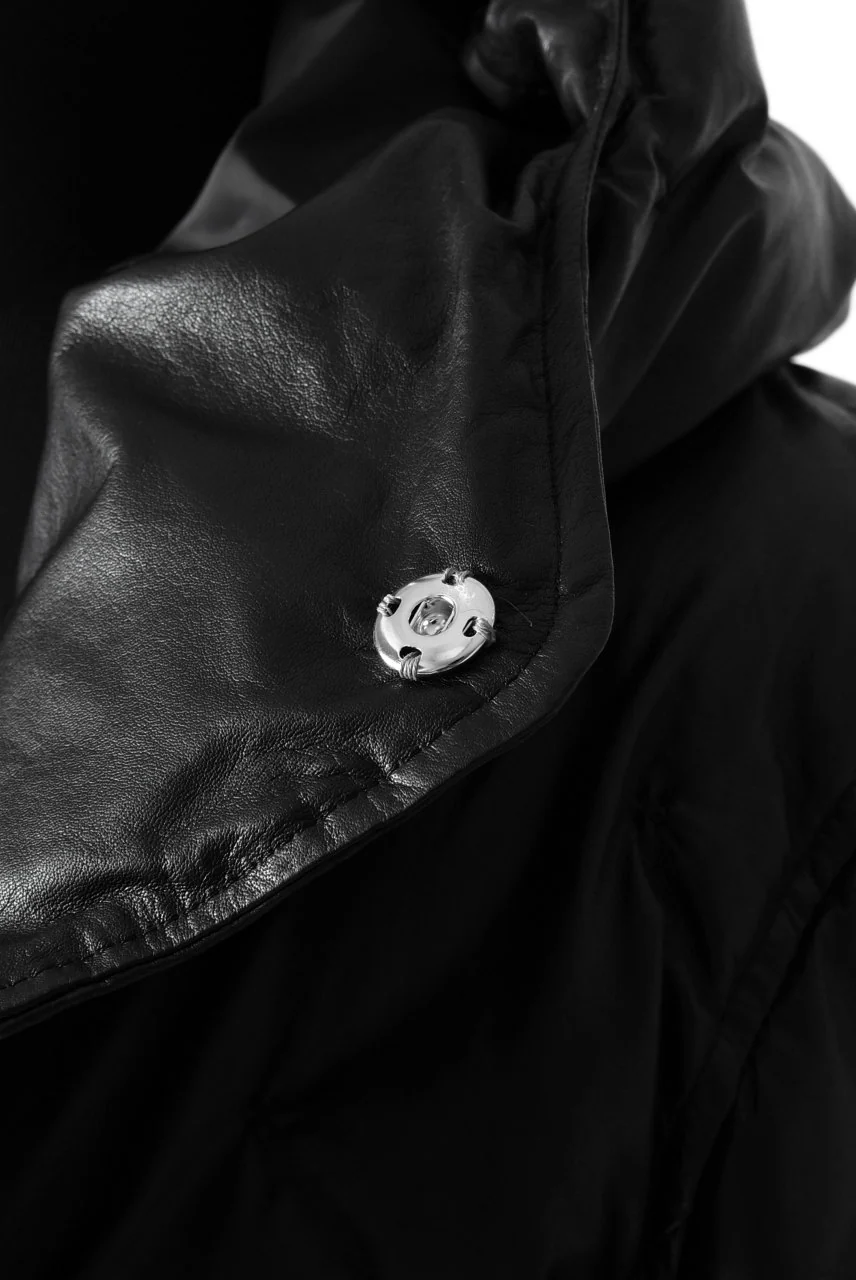 ISAMU KATAYAMA BACKLASH exclusive HOODED DOWN JACKET /［KANGAROO LEATHER / POLAND WHITE GOOSE] (BLACK) - Image 32