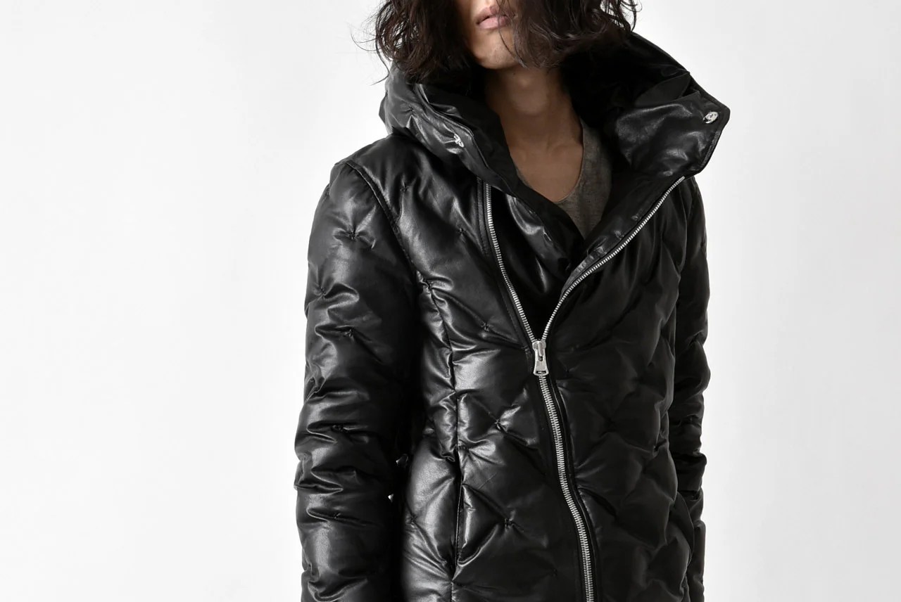ISAMU KATAYAMA BACKLASH exclusive HOODED DOWN JACKET /［KANGAROO LEATHER / POLAND WHITE GOOSE] (BLACK) - Image 40