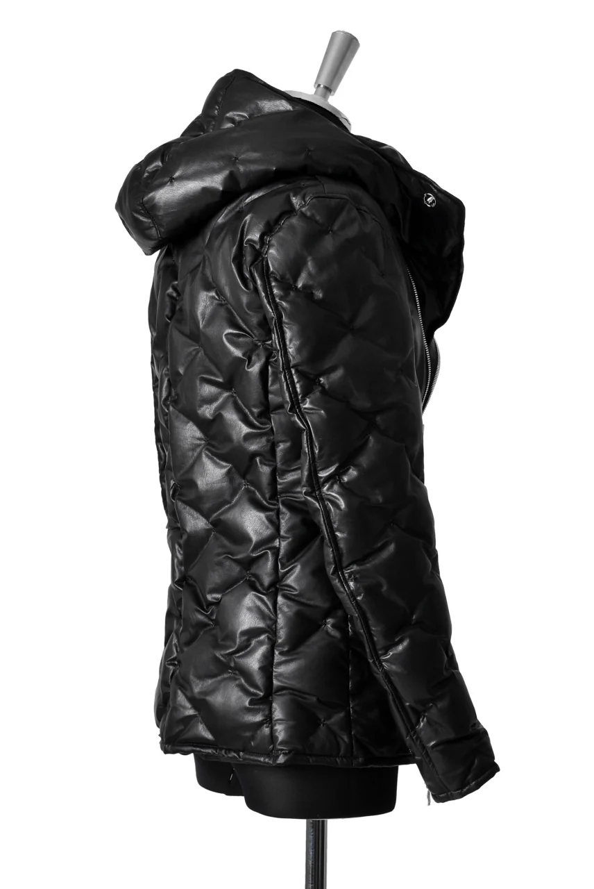 ISAMU KATAYAMA BACKLASH exclusive HOODED DOWN JACKET /［KANGAROO LEATHER / POLAND WHITE GOOSE] (BLACK) - Image 46