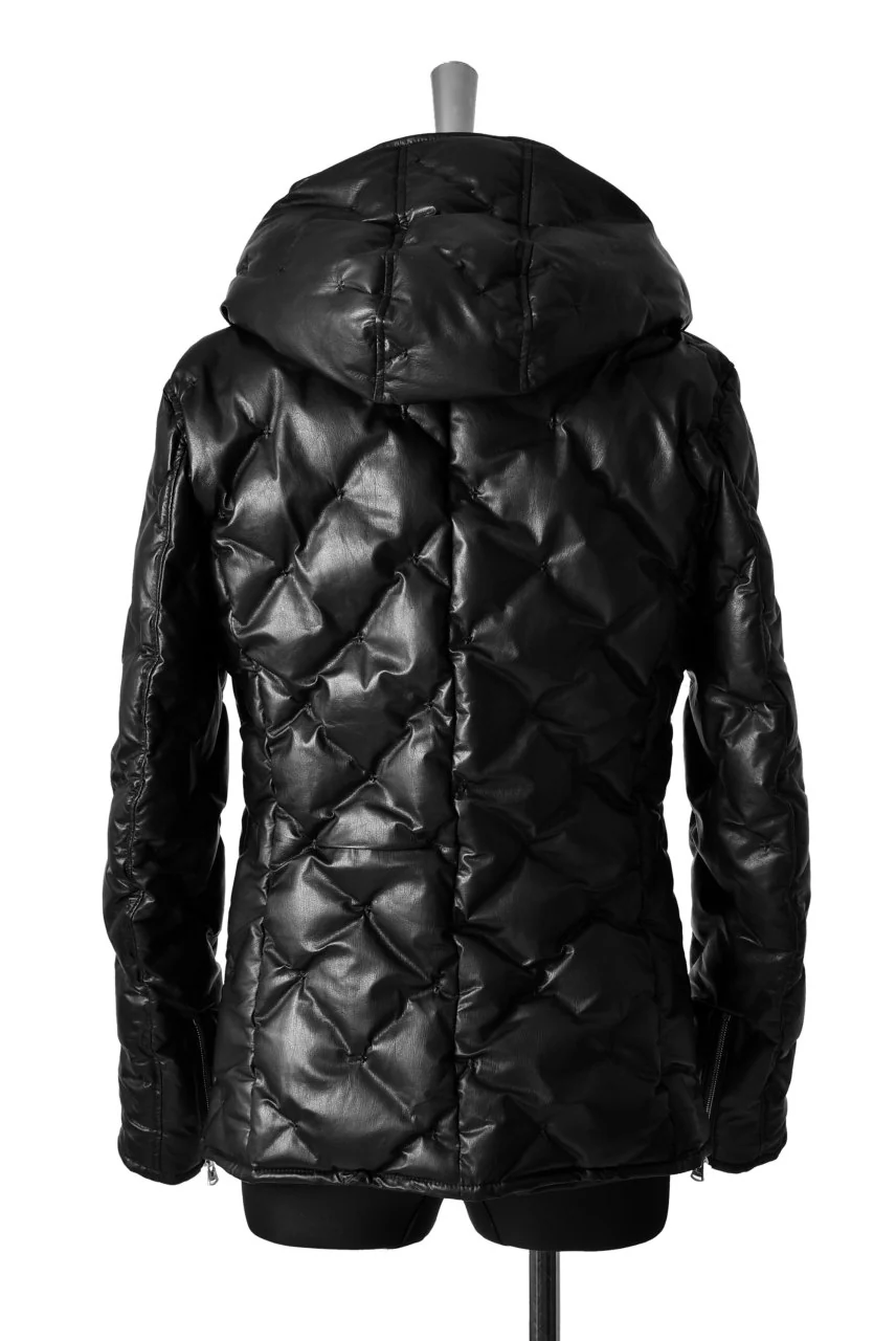 ISAMU KATAYAMA BACKLASH exclusive HOODED DOWN JACKET /［KANGAROO LEATHER / POLAND WHITE GOOSE] (BLACK) - Image 6