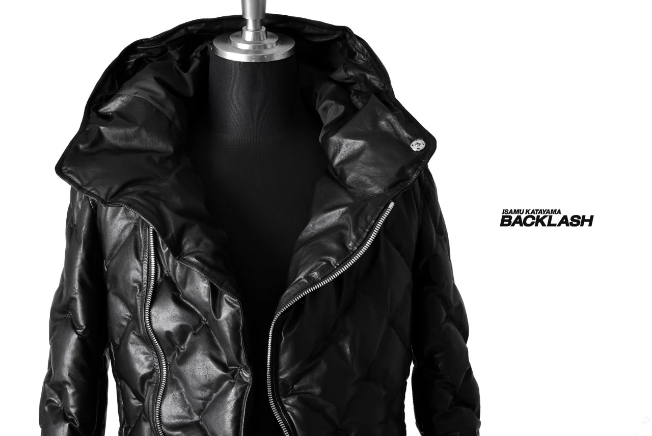 ISAMU KATAYAMA BACKLASH exclusive HOODED DOWN JACKET /［KANGAROO LEATHER / POLAND WHITE GOOSE] (BLACK) - Image 60