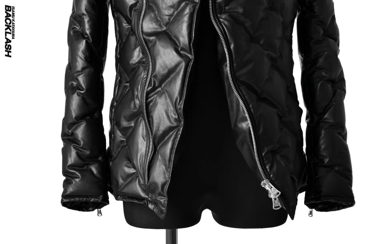 ISAMU KATAYAMA BACKLASH exclusive HOODED DOWN JACKET /［KANGAROO LEATHER / POLAND WHITE GOOSE] (BLACK) - Image 61