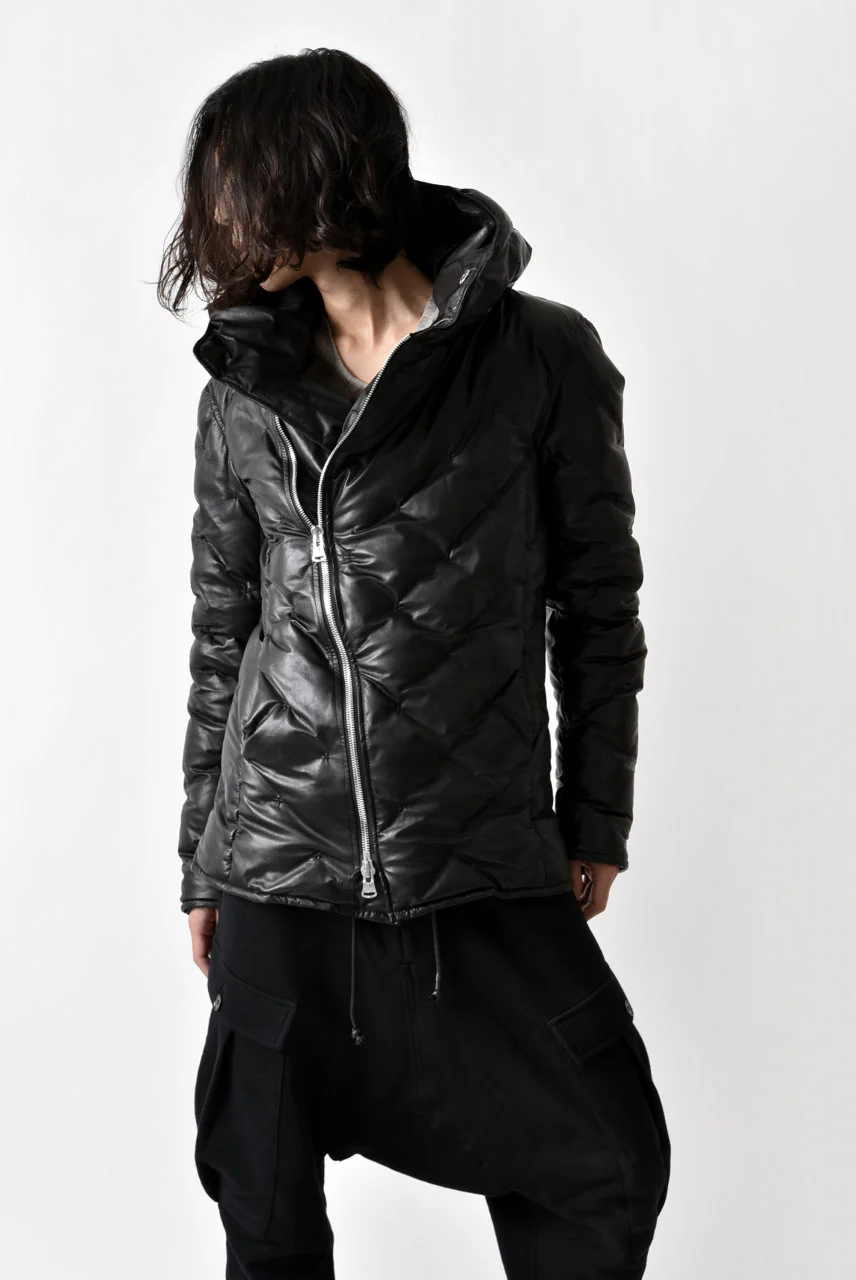 ISAMU KATAYAMA BACKLASH exclusive HOODED DOWN JACKET /［KANGAROO LEATHER / POLAND WHITE GOOSE] (BLACK) - Image 73