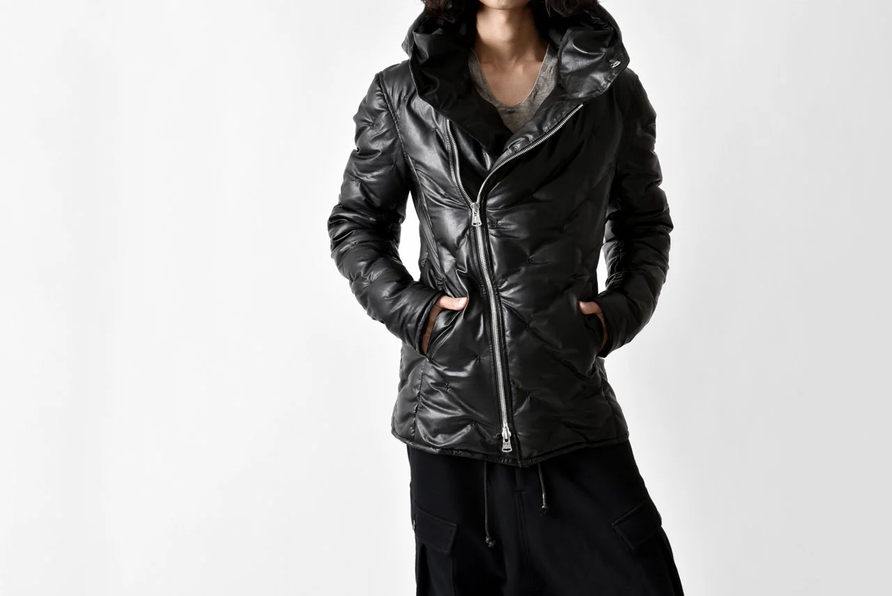 ISAMU KATAYAMA BACKLASH exclusive HOODED DOWN JACKET /［KANGAROO LEATHER / POLAND WHITE GOOSE] (BLACK) - Image 82