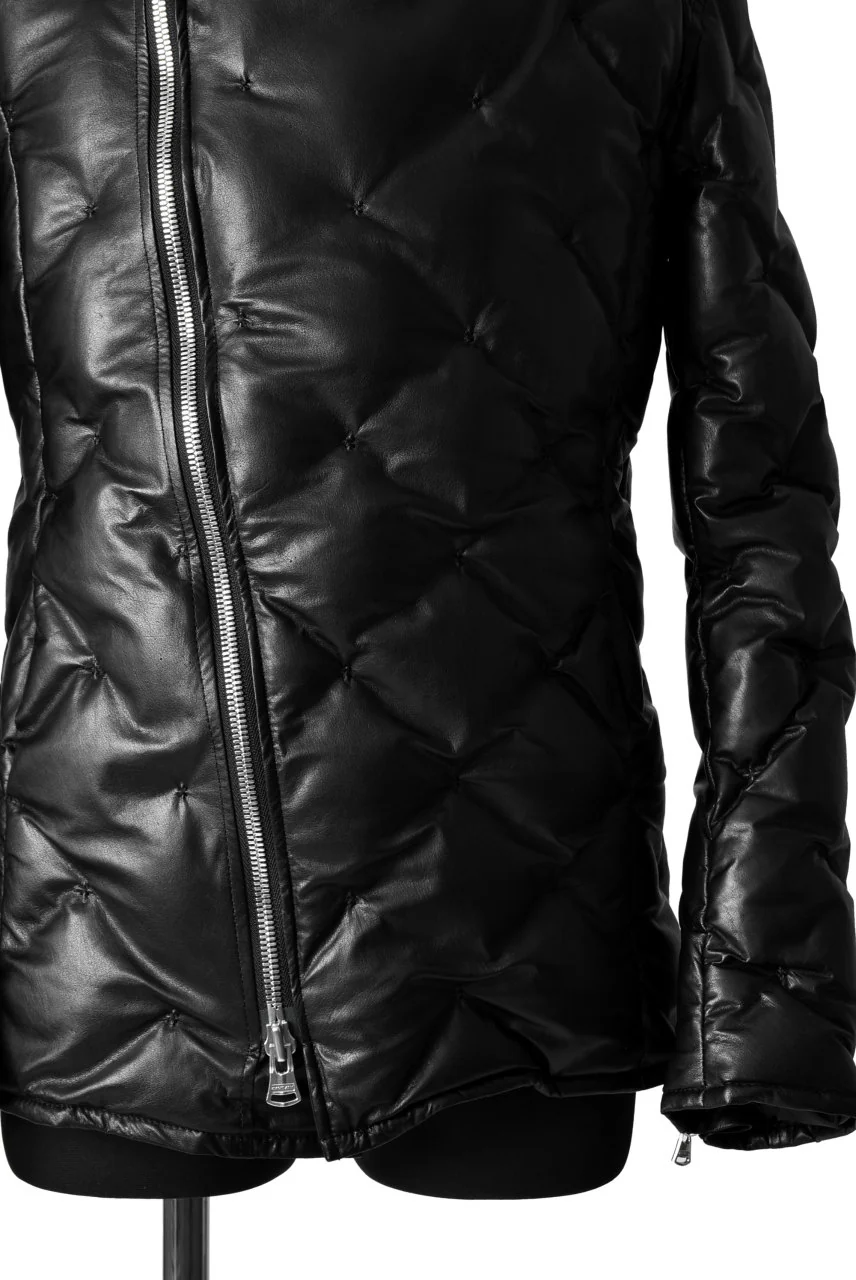 ISAMU KATAYAMA BACKLASH exclusive HOODED DOWN JACKET /［KANGAROO LEATHER / POLAND WHITE GOOSE] (BLACK) - Image 9