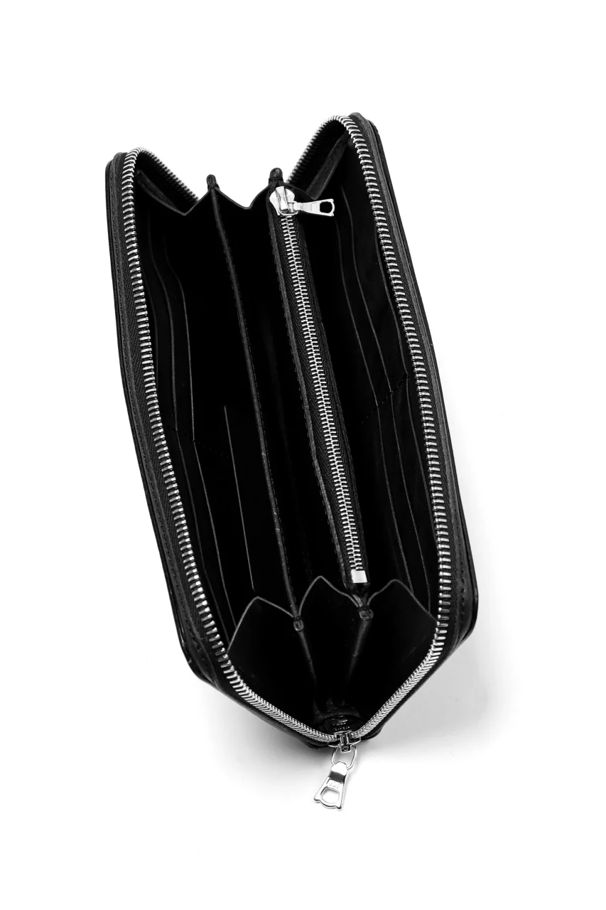 ISAMU KATAYAMA BACKLASH exclusive ROUND FASTNER WALLET / Italy Double Shoulder(PULL UP WAXED) - Image 11