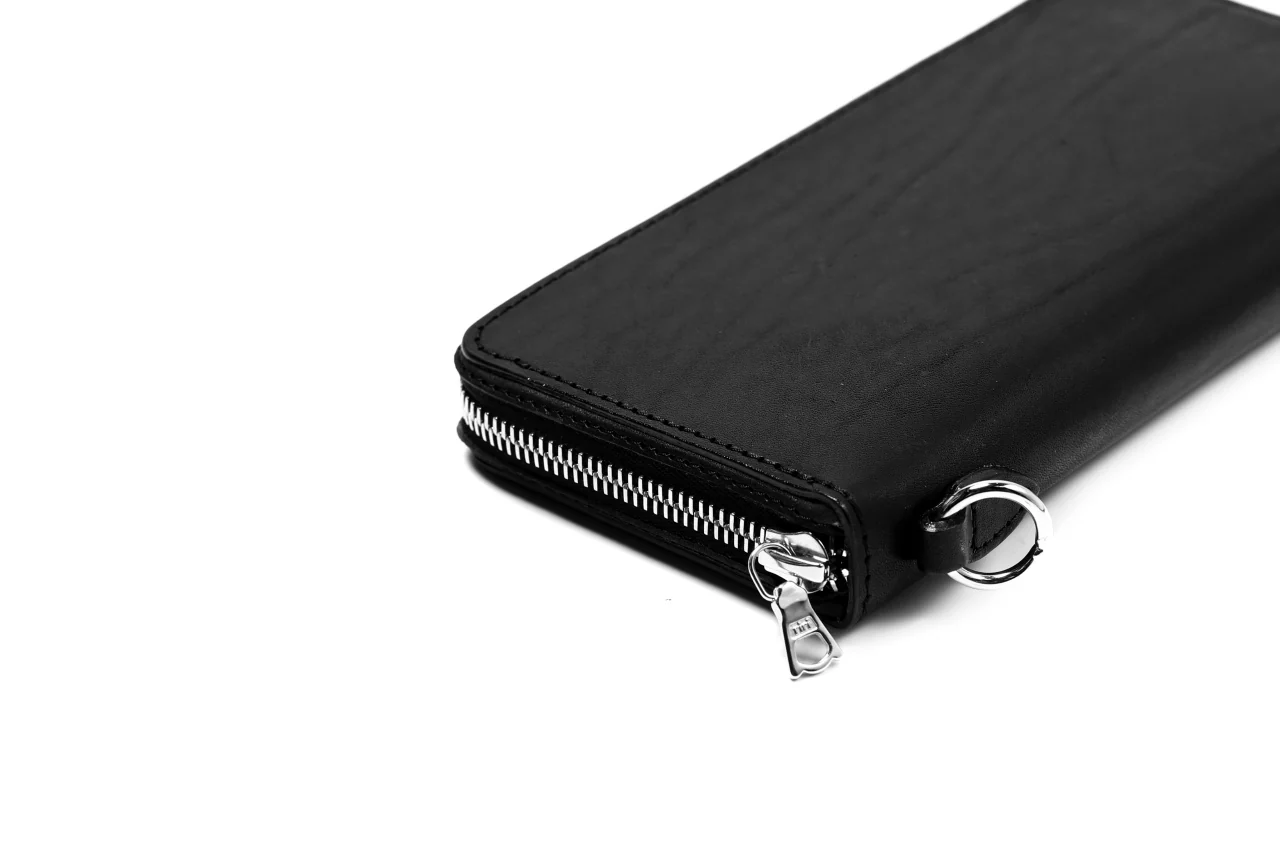ISAMU KATAYAMA BACKLASH exclusive ROUND FASTNER WALLET / Italy Double Shoulder(PULL UP WAXED) - Image 24