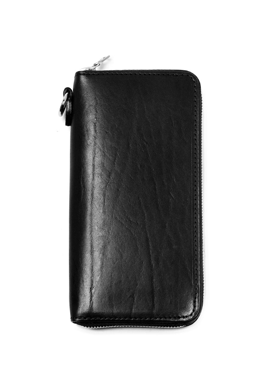ISAMU KATAYAMA BACKLASH exclusive ROUND FASTNER WALLET / Italy Double Shoulder(PULL UP WAXED) - Image 5