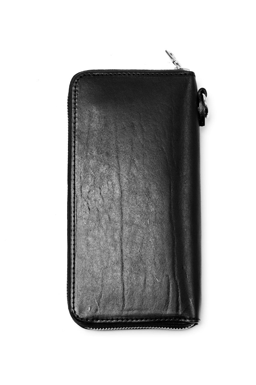 ISAMU KATAYAMA BACKLASH exclusive ROUND FASTNER WALLET / Italy Double Shoulder(PULL UP WAXED) - Image 6