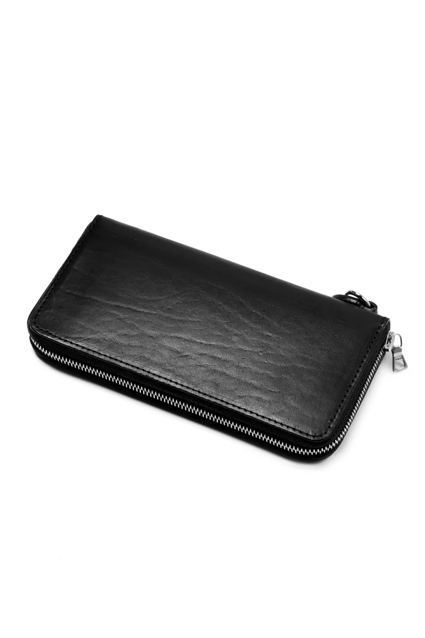 ISAMU KATAYAMA BACKLASH exclusive ROUND FASTNER WALLET / Italy Double Shoulder(PULL UP WAXED) - Image 9