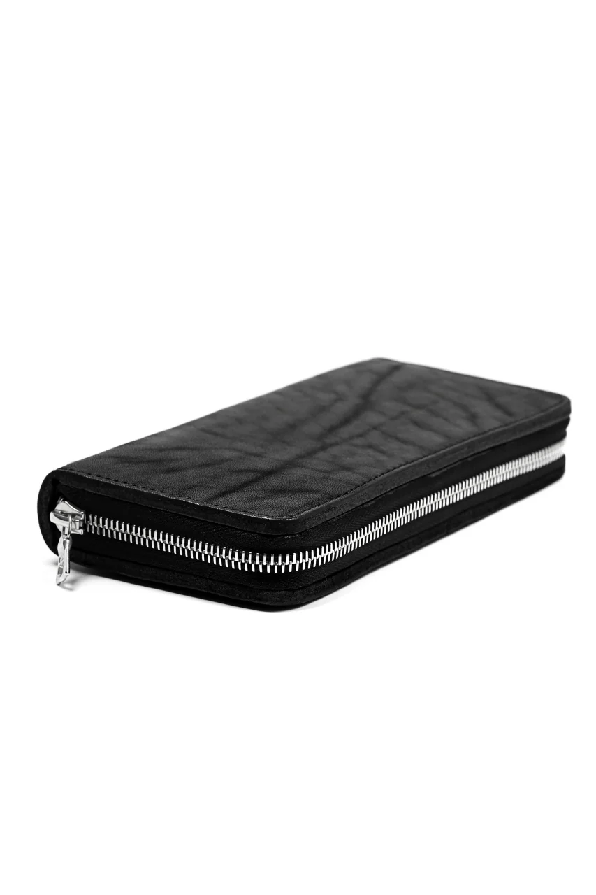 ISAMU KATAYAMA BACKLASH exclusive ROUND FASTNER WALLET / JAPAN DOUBLE SHOULDER  (OBJECT DYED) - Image 10