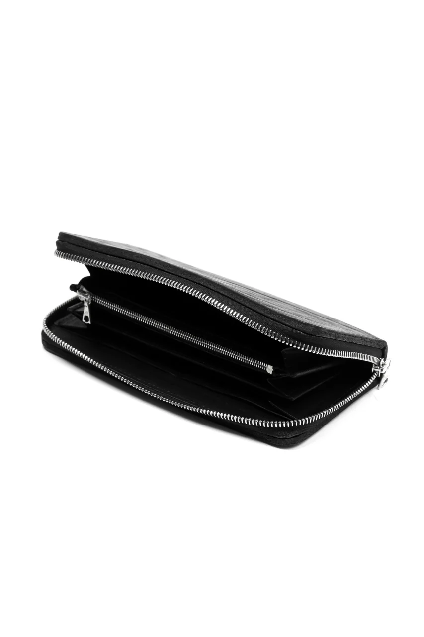 ISAMU KATAYAMA BACKLASH exclusive ROUND FASTNER WALLET / JAPAN DOUBLE SHOULDER  (OBJECT DYED) - Image 12